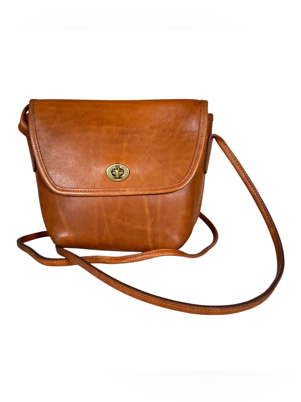 COACH Vintage Quincy Turn-Lock Minimalist Leather Crossbody Bag 9919 - Picture 8 of 8